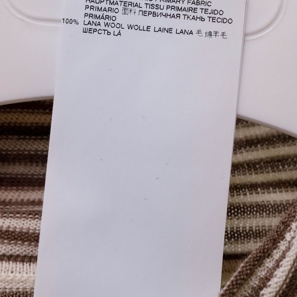 Maison Margiela Brown Striped Wool Turtleneck - Picture 11 of 11